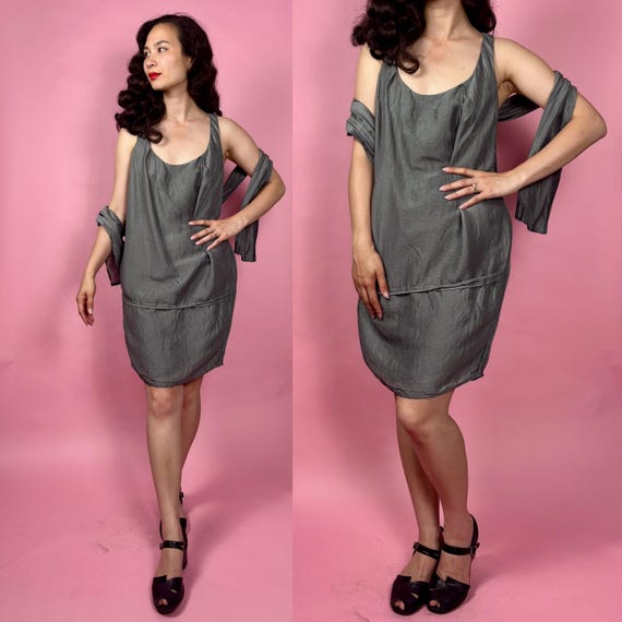 Spring/summer 2009 Acne Silk Blend Scoop Neck Bubble Dress Size