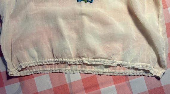 1930s Hand Embroidered Hungarian Peasant Blouse |… - image 8