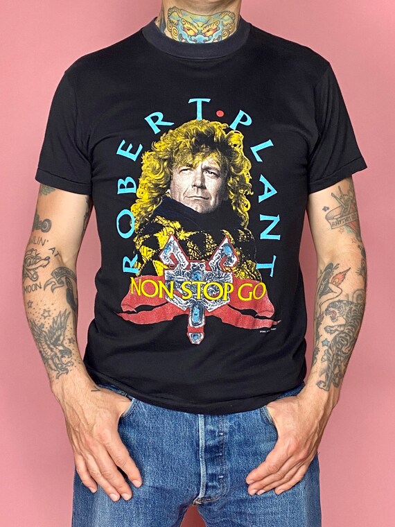 Vintage Robert Plant 1988 Non Stop Go Tour T-Shir… - image 3