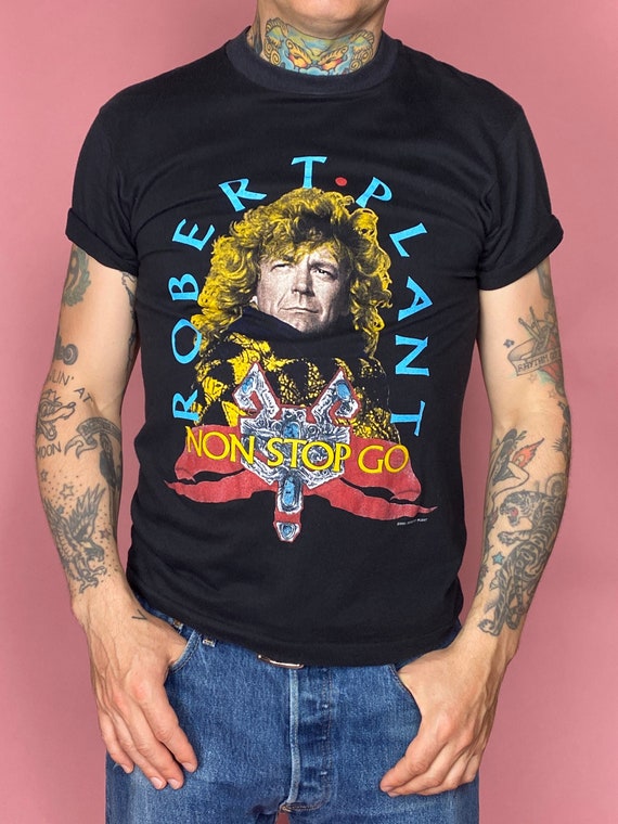 Vintage Robert Plant 1988 Non Stop Go Tour T-Shir… - image 1