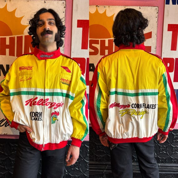 NASCAR Winston Racing Series ジャケット Vintage 90s Swingster Winston Racing Team Jacket Nascar Mens