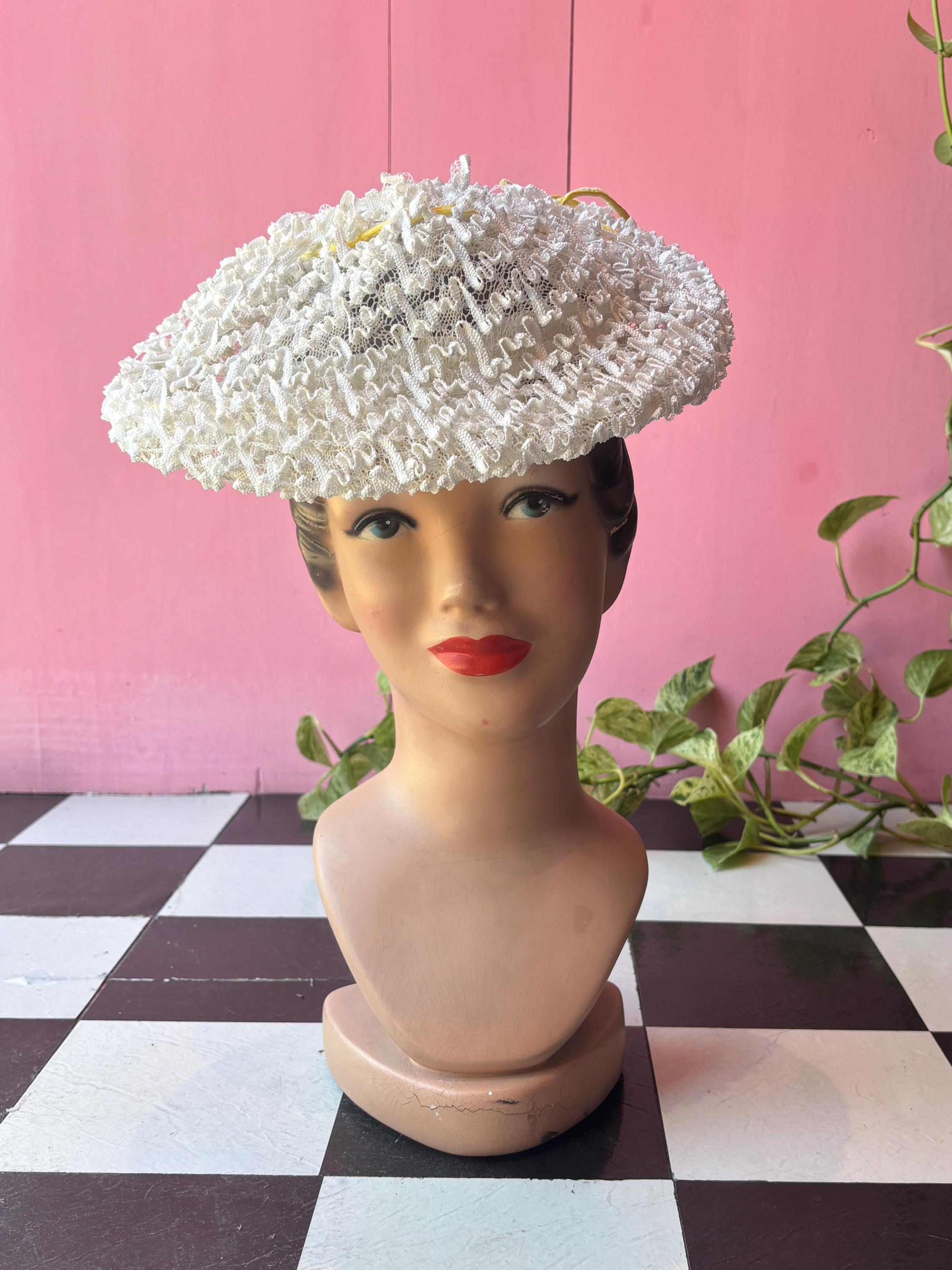 Vintage Schiaparelli Label Unisex Fedora Wide Brim Hat Statement Parisian Style Vintage Schiaparelli Paris Woven Sun Hat - Etsy main image 2