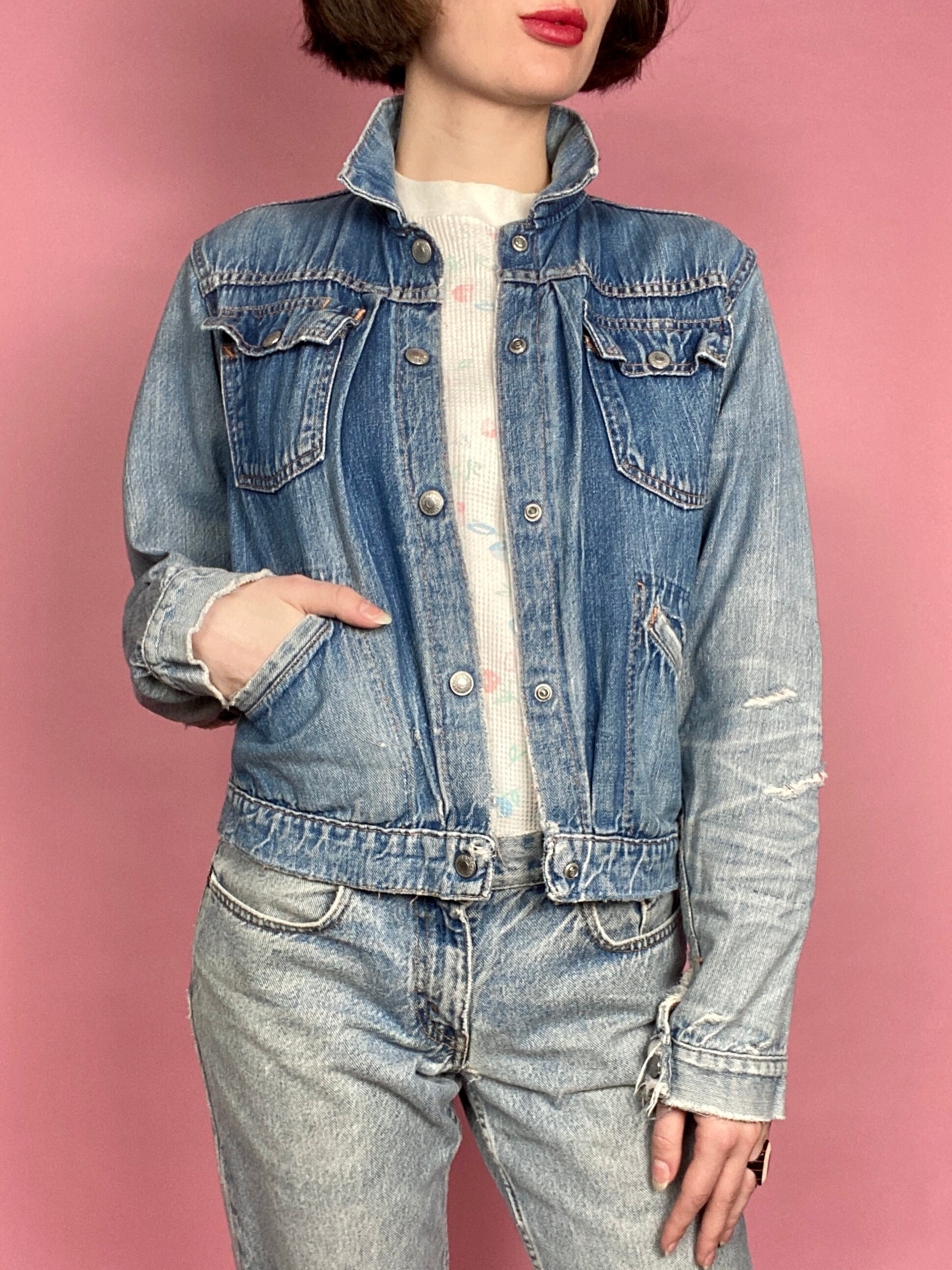 60s stevens デニム ジーンズ インディゴ 60年代 両爪zipの通販