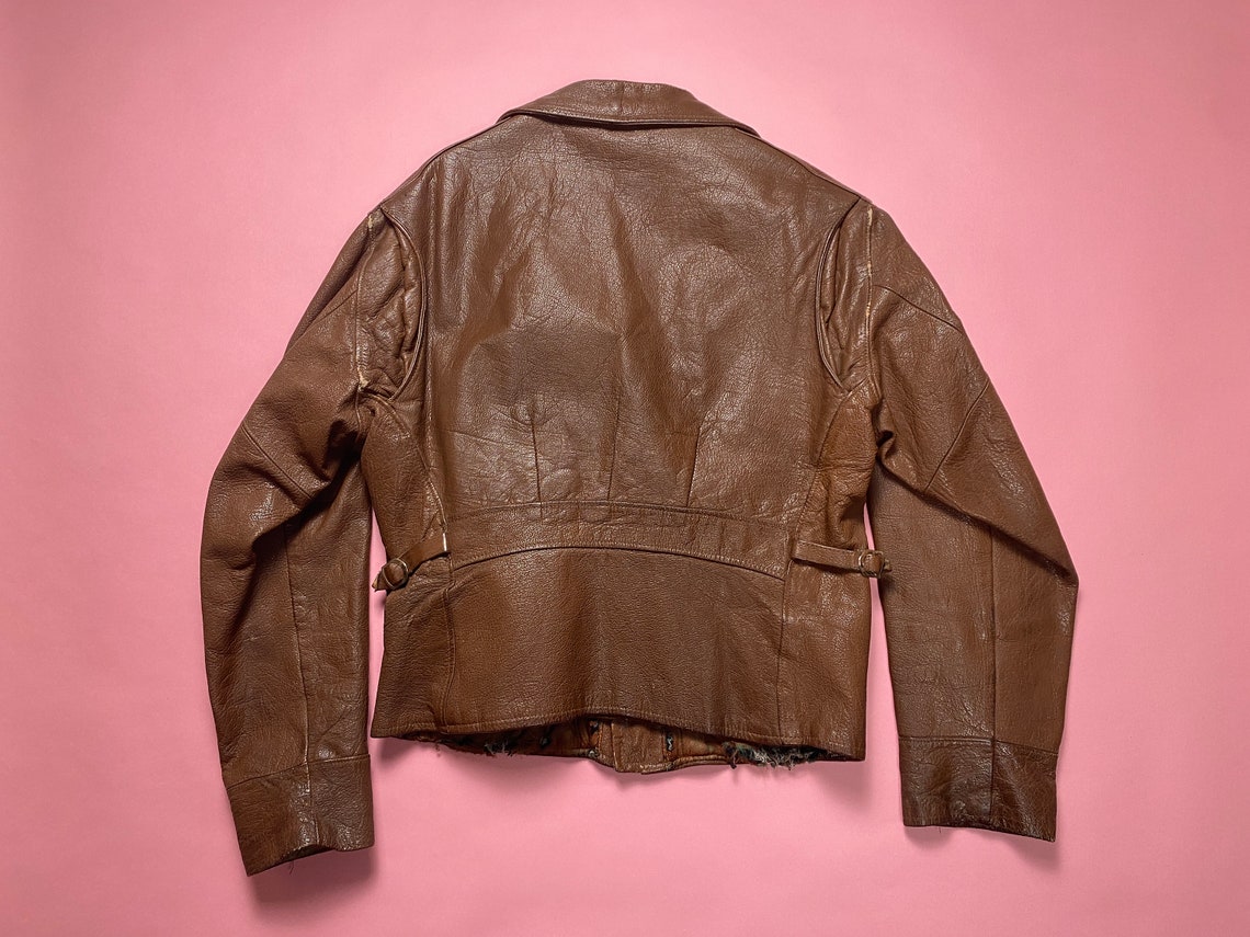 1940s Kit Karson Genuine Goatskin Indian Scout Jacket Men's Size Small image 6