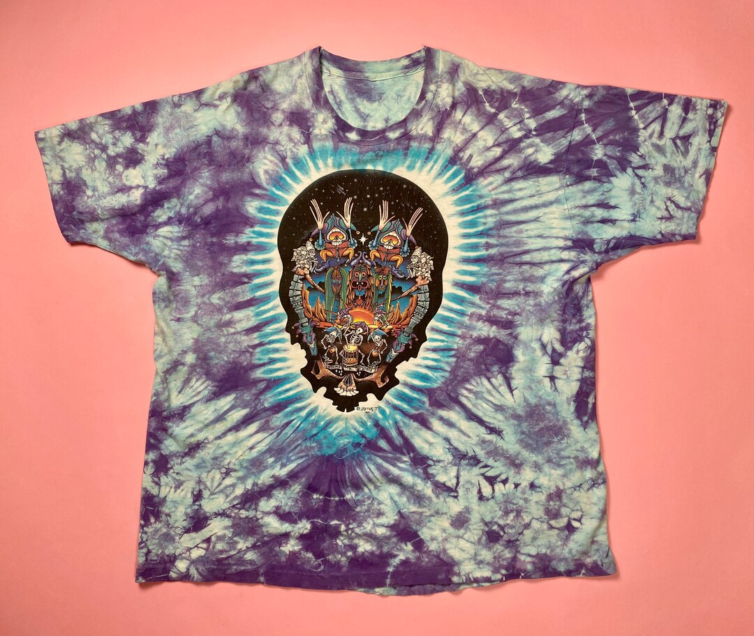 Vintage 1991 Grateful Dead Drums N Space Tie Dye Tshirt Etsy