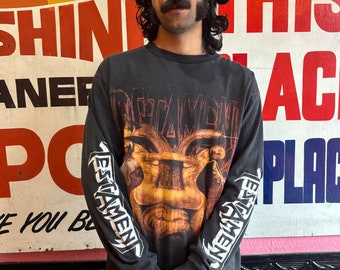 testament giant L vintage Tシャツ Vintage 1999 Testament the Gathering Long Sleeve Shirt