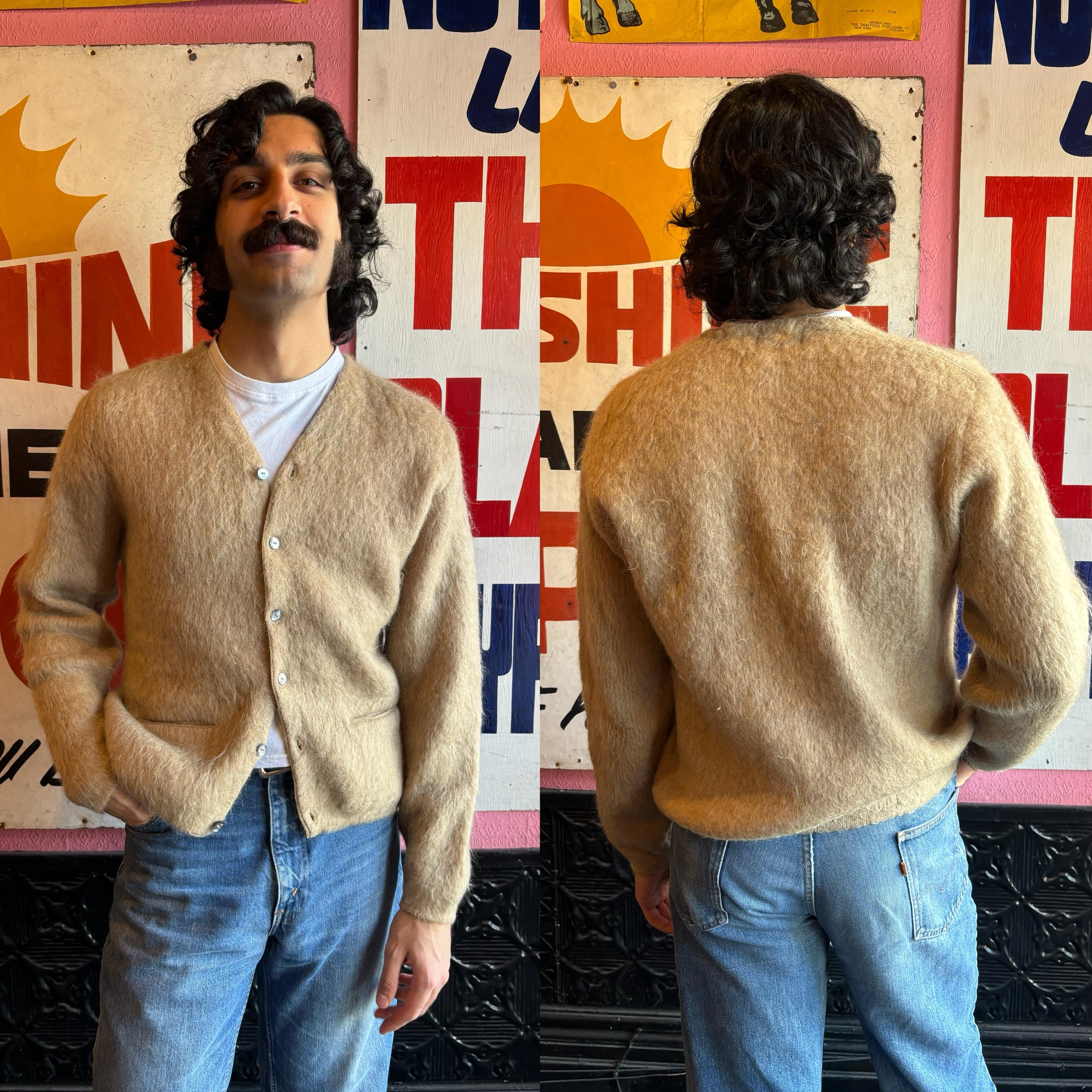 1960s Mcgregor 'powder Snow' Mohair-worst Wool Blend 1960s Mcgregor 'powder Snow' Mohair-worst Wool Blend