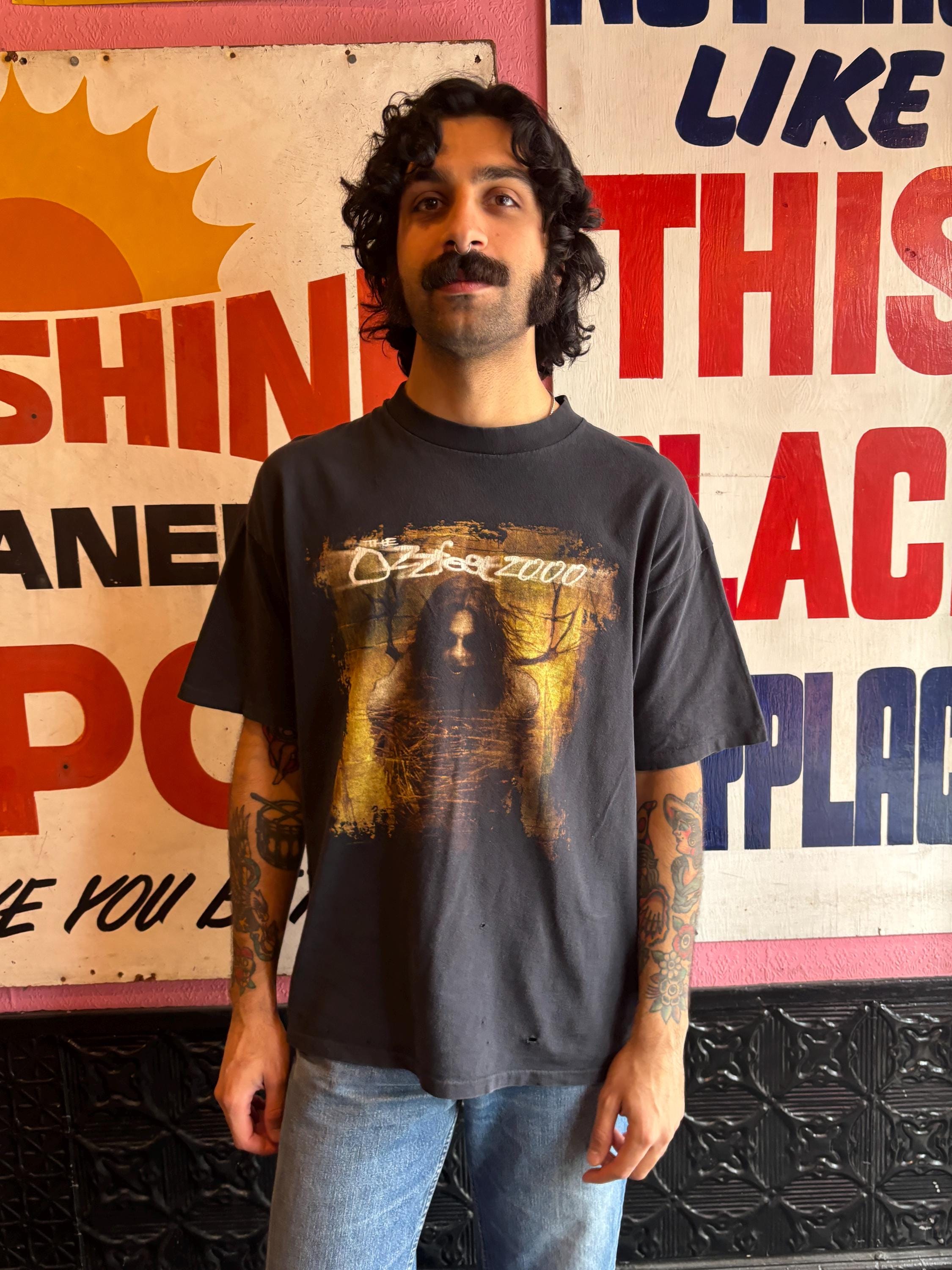 Vintage Ozzfest 2000 Single Stitch Black T-shirt | Size X