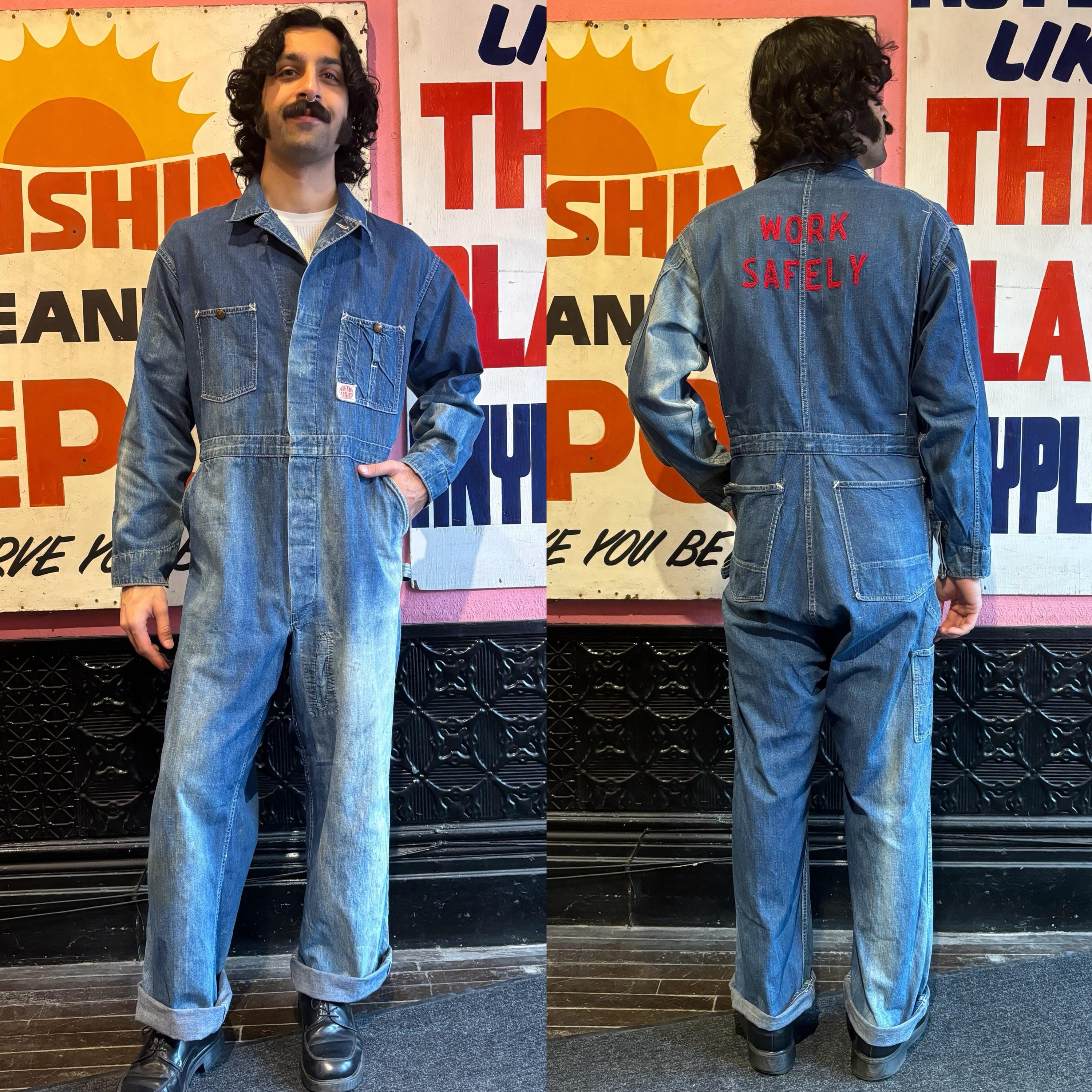 30s Archive Head Light Coveralls 東洋 30s Archive Head Light Overalls 東洋