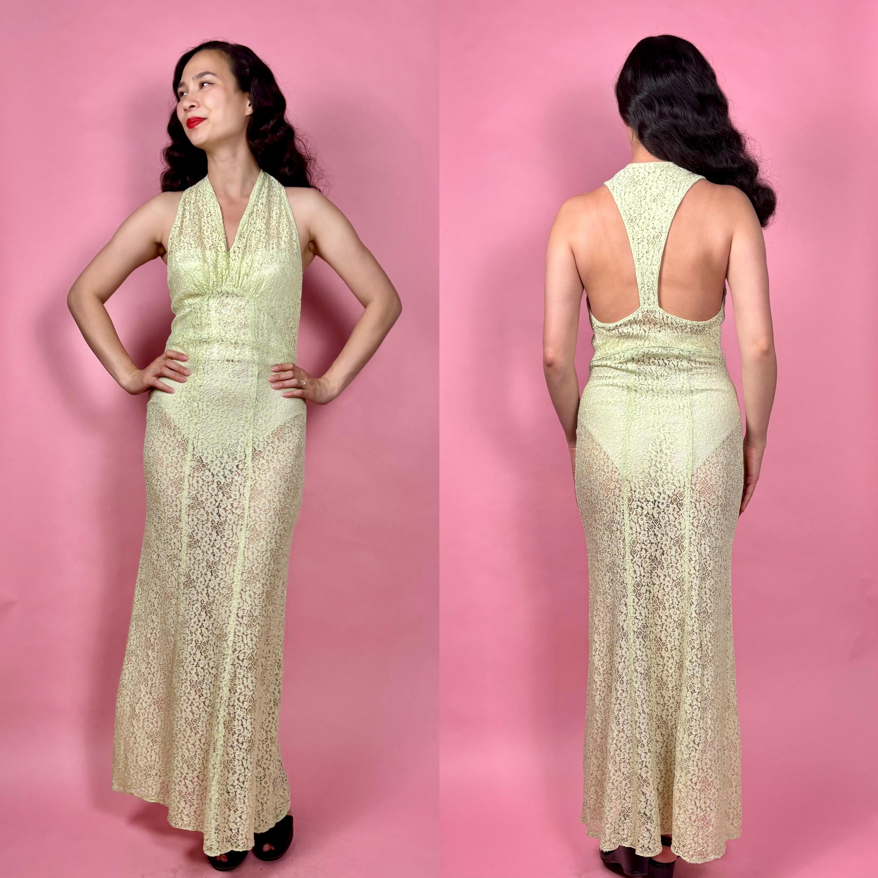 Celery Green Dress - Etsy Canada