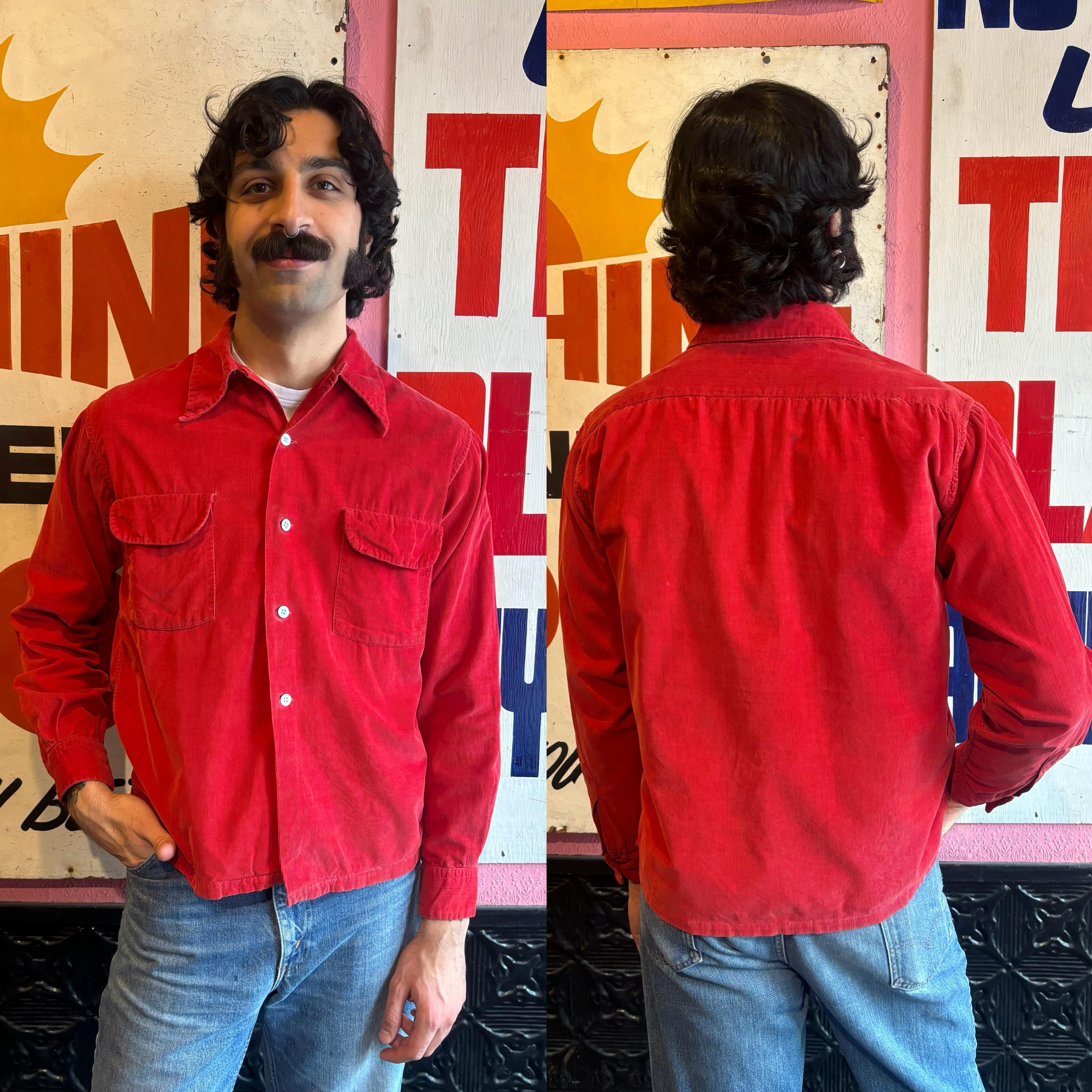1950s Corduroy Shirt - Etsy 1950s Corduroy Shirt - Etsy