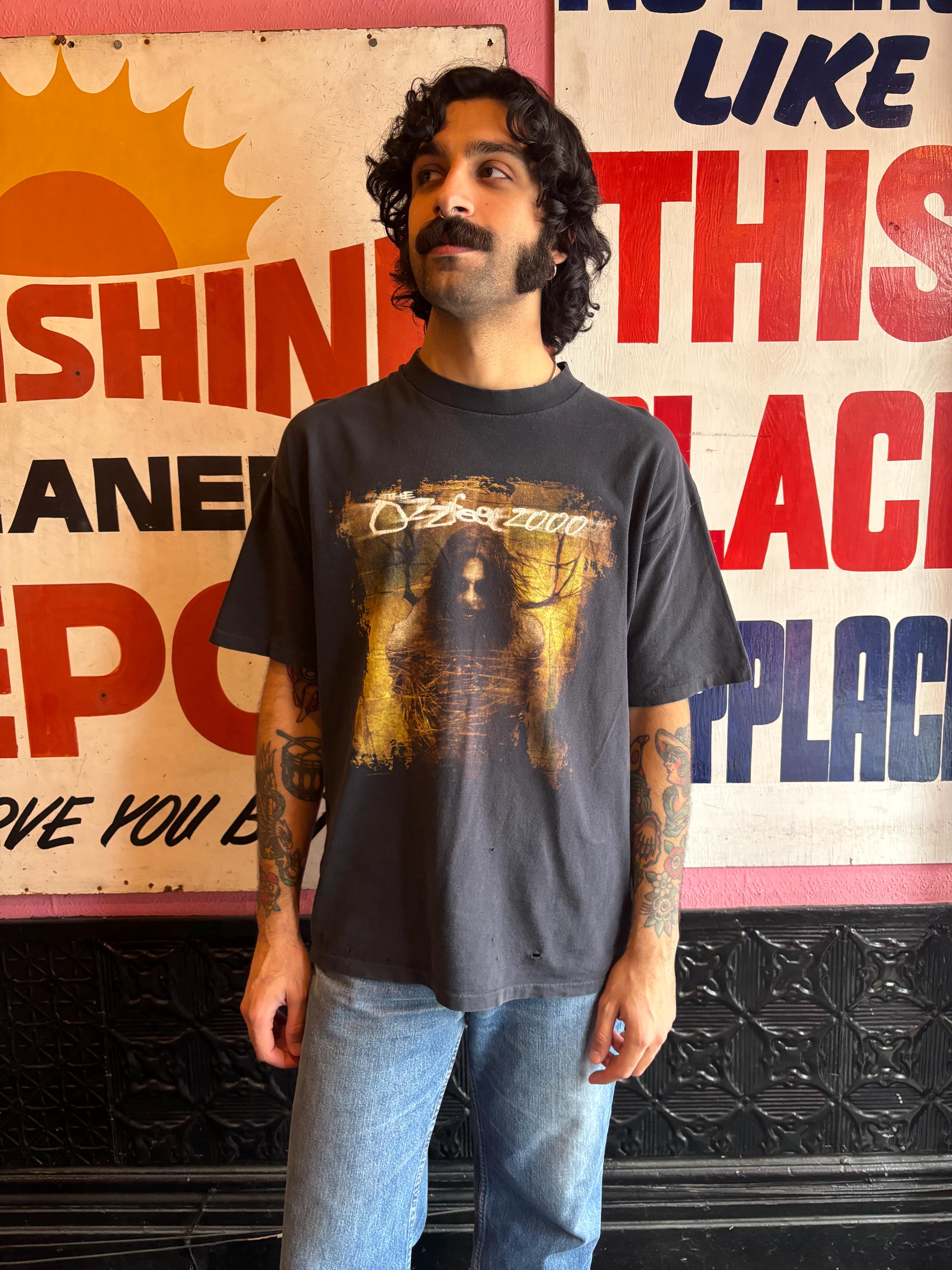 Vintage Ozzfest 2000 Single Stitch Black T-shirt | Size X