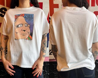 Vintage Zippy the Pinhead T-shirt 80s Bill Griffith Comic Book