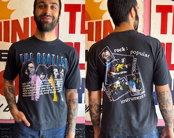 Rare 1991 The Beatles Apple Corps Ltd Single Stitch T-Shirt | Size Large | As Is, Marks