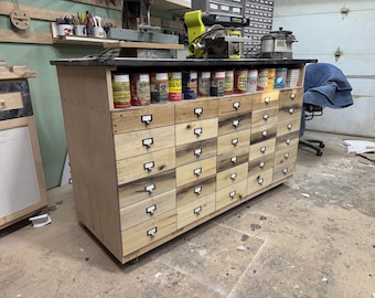 30 Drawer Cabinet Apothecary Cabinet : DIGITAL PLANS