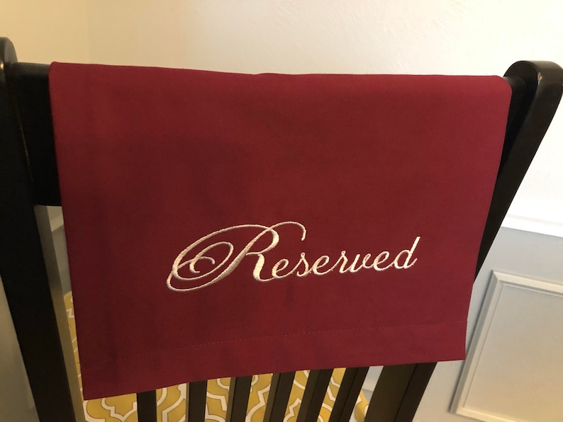 Pew Reserved Sign for Reserved Seating in Church Theater Etsy