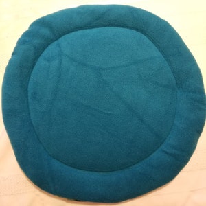 Cat Tree Cushion, Bed, Teal Blue Fleece 14” Diameter