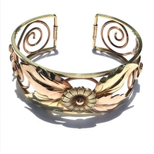 Gold Filled Cuff, Bridal Jewelry, Vintage Bracelet, 1960s KREMENTZ