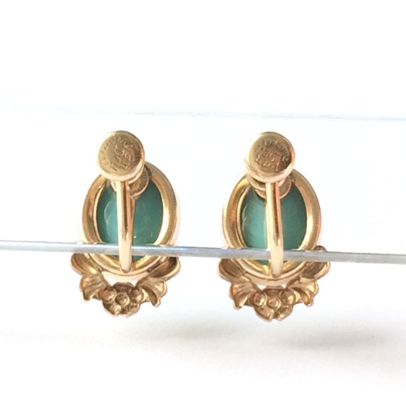 Vintage Screw Back Earrings, Gold Filled Jewelry - image 6