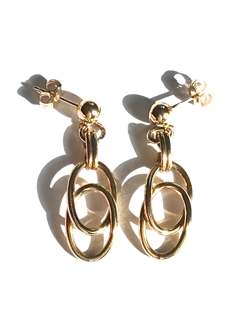 Vintage Double Loop Bracelet Gold Filled