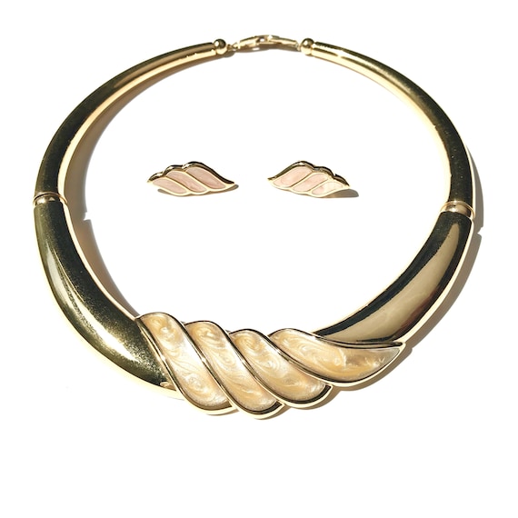 Napier Vintage Choker and Pierced Earrings