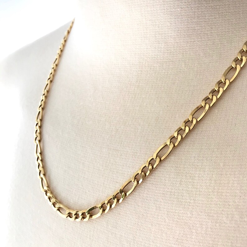 Italian Gold Chain >> Gold Chain Necklace Milor Italian Gold 14k Figaro Vintage Etsy Italian Gold Chain >> Gold Chain Necklace Milor Italian Gold 14k Figaro Vintage Etsy