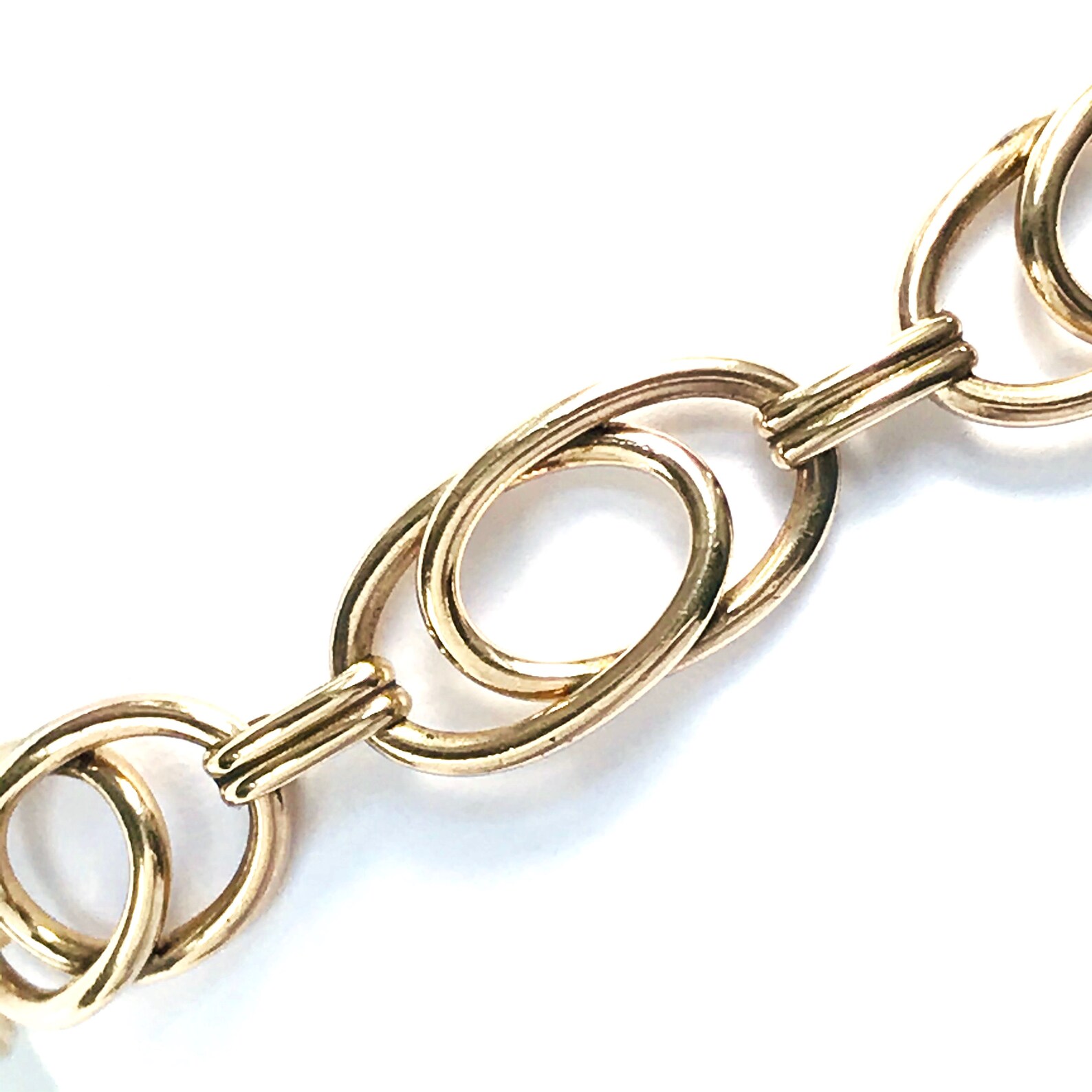 Vintage Double Loop Bracelet Gold Filled Etsy