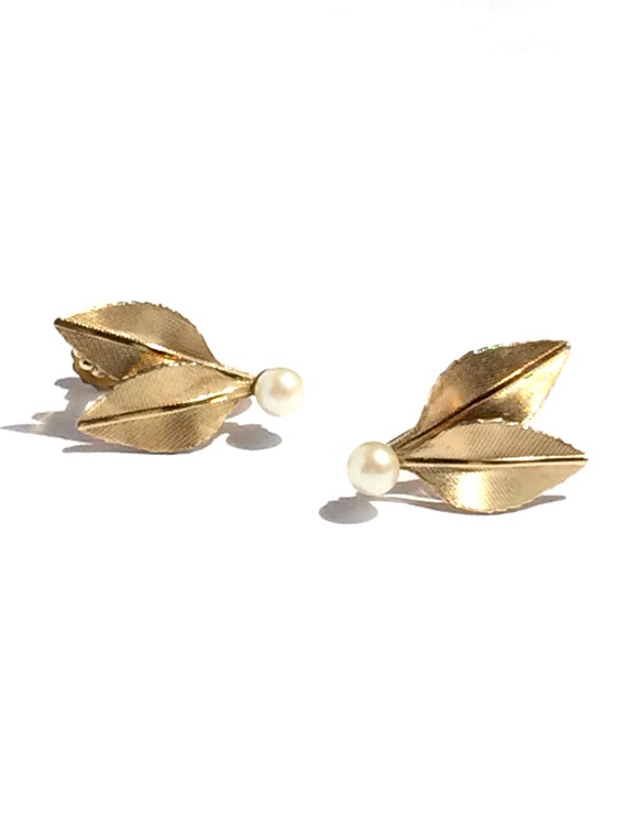 Pearl Earrings, Bridal Earrings, Gold Filled Jewe… - image 2