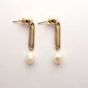 Pearl Earrings, Handmade Jewelry Unique Gold Filled Earrings
