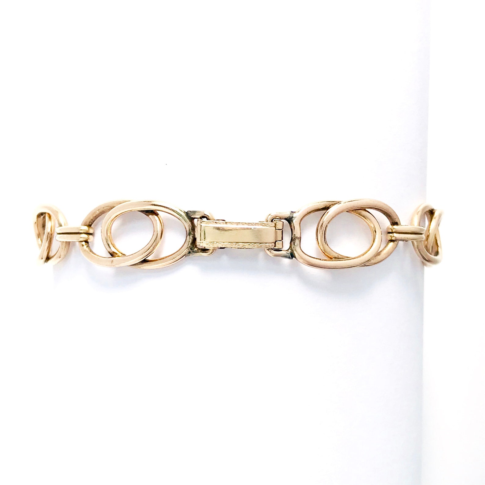 Vintage Double Loop Bracelet Gold Filled Etsy