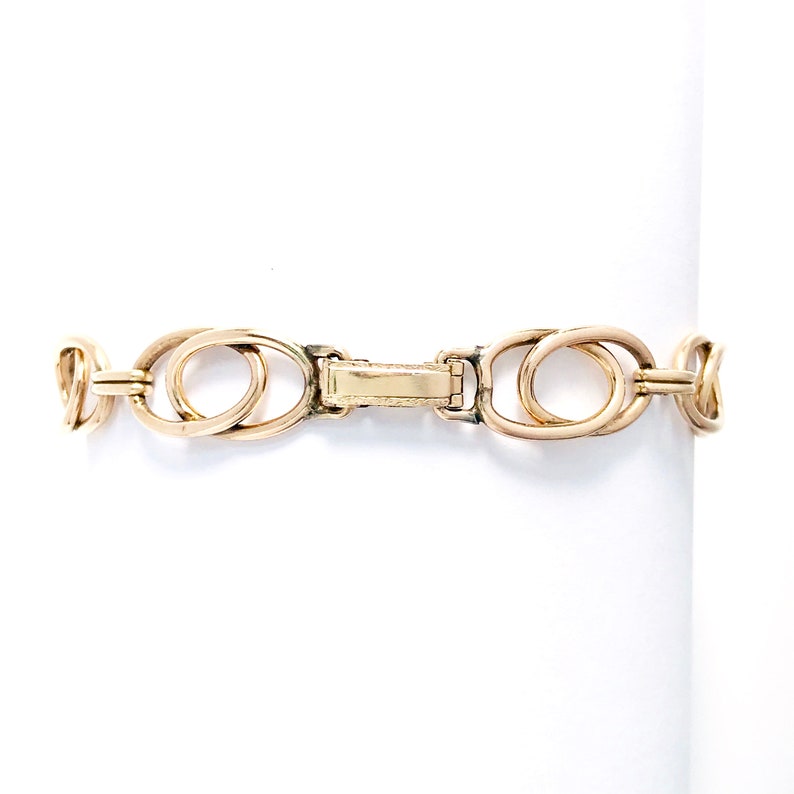 Vintage Double Loop Bracelet Gold Filled