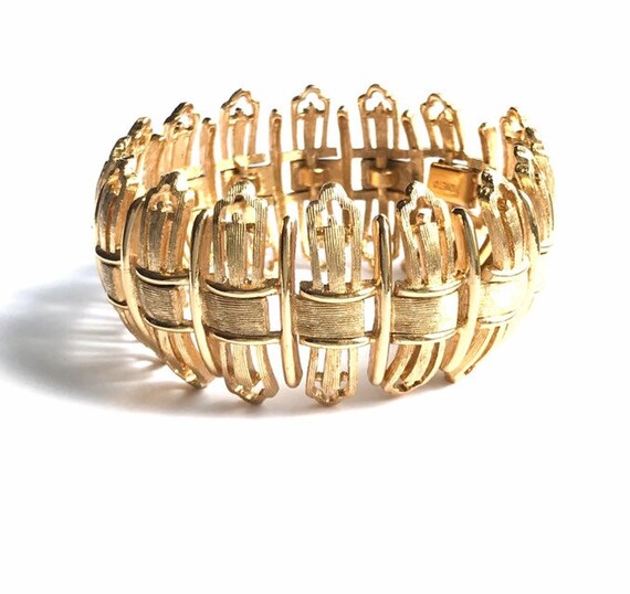 Vintage MONET Cuff Bracelet, Costume Jewelry
