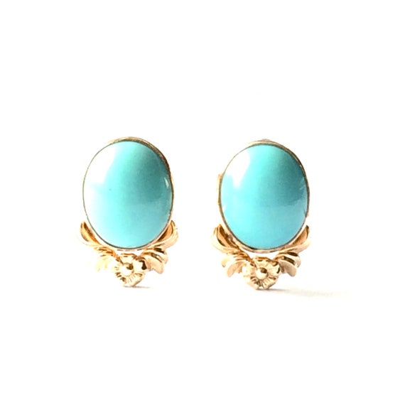 Vintage Screw Back Earrings, Gold Filled Jewelry - image 1