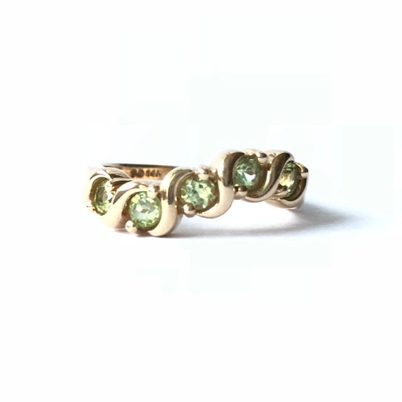 Peridot Gemstone Ring Vintage Jewelry Gift for Her - image 6