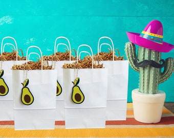 Avocado Party Favor Tags for Fiesta parties, Birthdays, Baby Showers, weddings, Baby shower favors,  Party Favors and Supplies