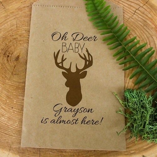 Baby Shower Favor Bags Woodland Birthday Party Favor Bags Oh Etsy