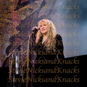 Stevie Nicks Singing in Savannah Original Concert Photo prints