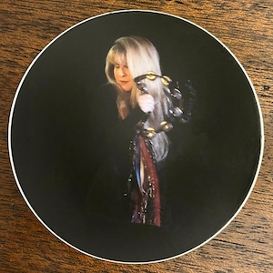 Stevie Nicks playing tambourine Original Photo Matte Vinyl Sticker