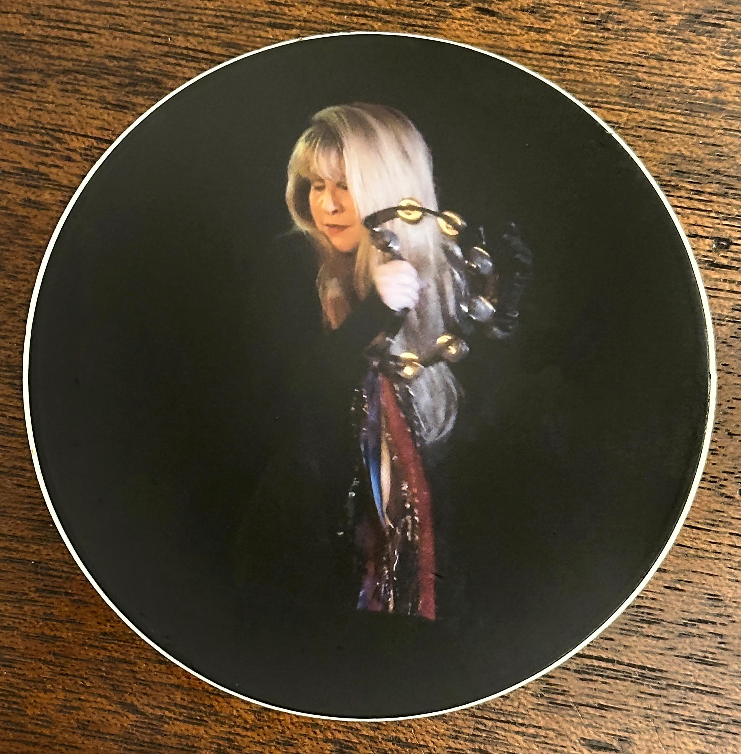 Stevie Nicks Playing Tambourine Original Photo Matte Vinyl Sticker