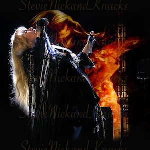 Stevie Nicks in Cleveland &quot;Stand Back&quot; with Fire