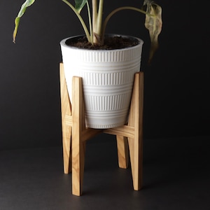 Plant Stand | Wooden Flower Stand | Gardening | Garden | Mid Century Modern Table Top Plant Stand | Wooden Stand for a Plant Lover
