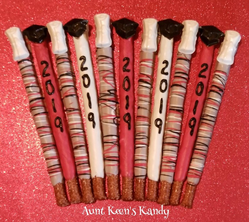 Gourmet Chocolate Covered GRADUATION Pretzel Rods Etsy
