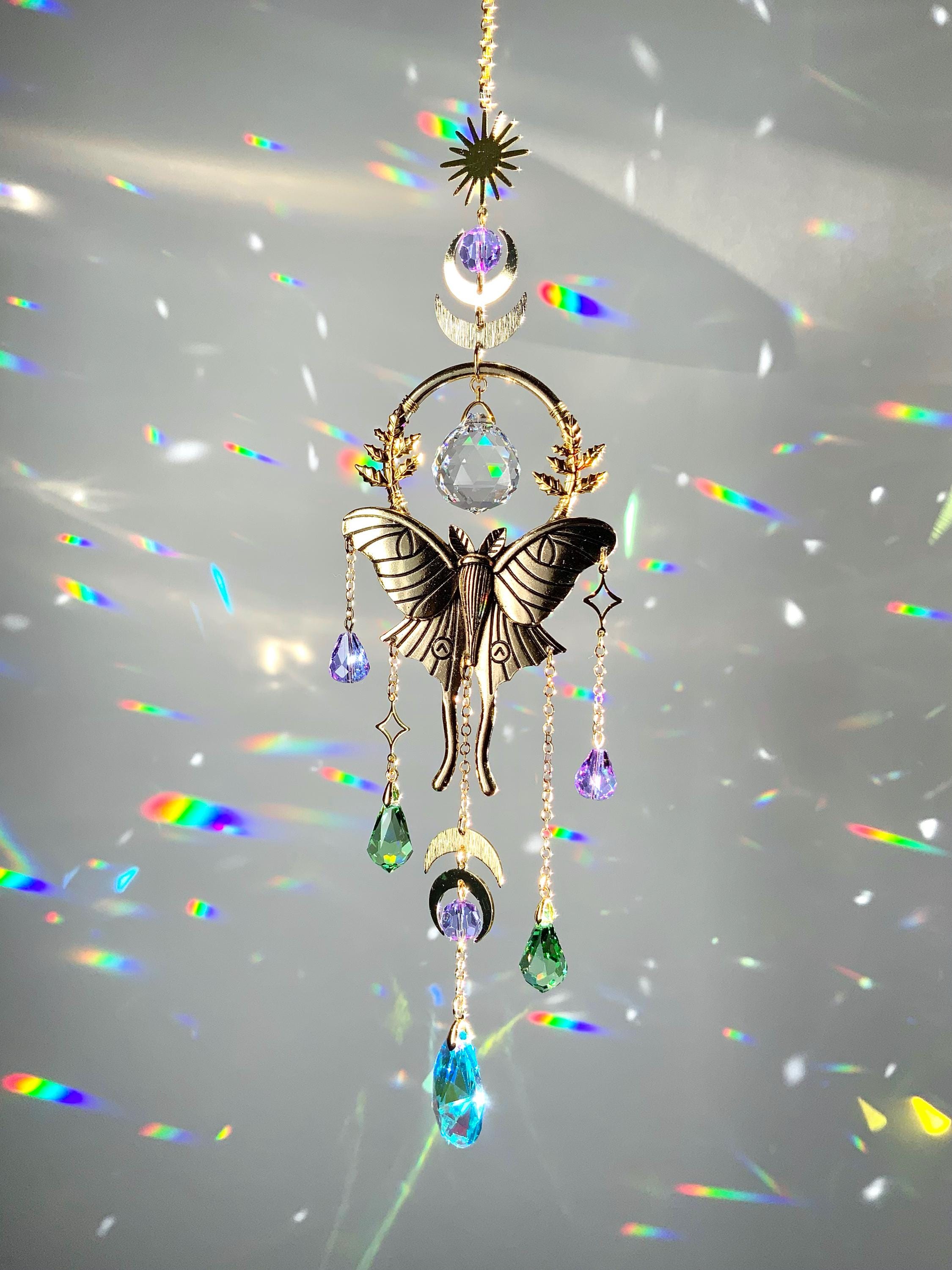 Moonfern Reverie~ ミニクリスタルサンキャッチャー、ムーンフェイズ