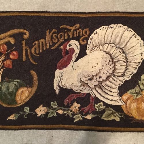 Vintage Thanksgiving Postcard Rug Hooking Pattern - Etsy
