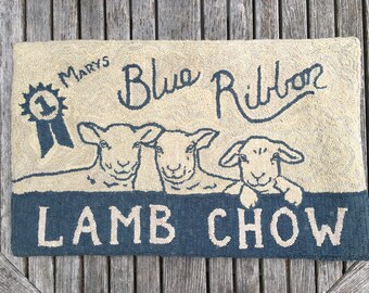 PATTERN:Lamb Chow Rug Hooking Pattern