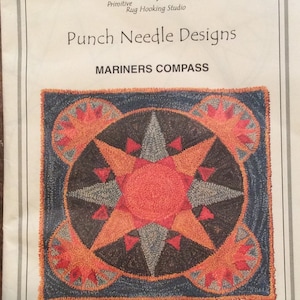 PATTERN:Mariners Compass punch needle pattern