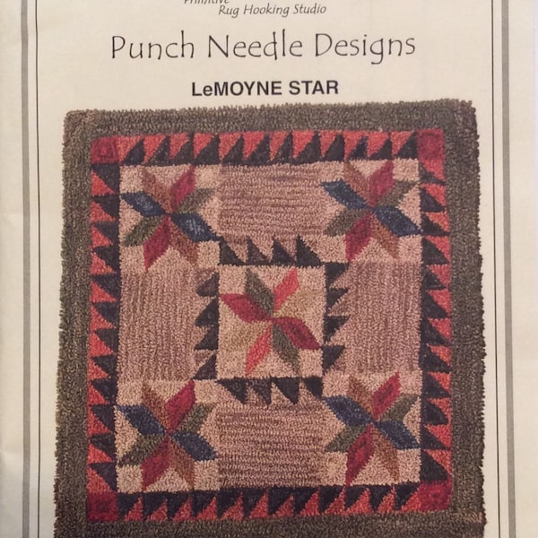 LeMoyne Star punch needle pattern