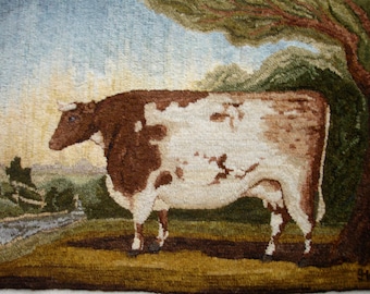 PATTERN:Durham Cow Rug Hooking Pattern