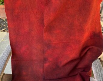 Chili pepper hand dyed wool