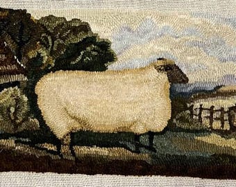 Pattern: Shropshire Ram Rug Hooking Pattern